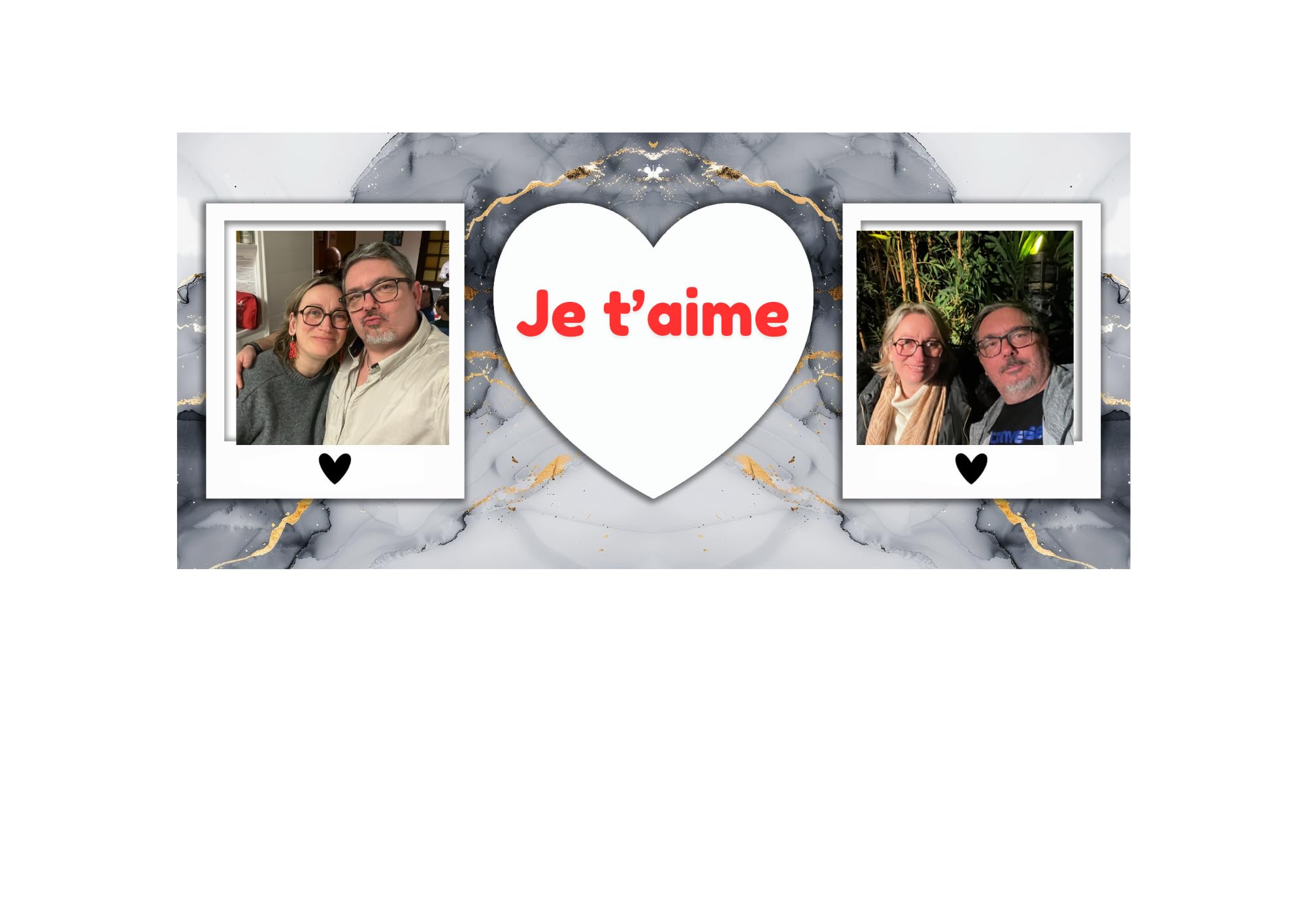 Mug Saint Valentin personnalisable photo et texte. Cadeau Original pour couple –