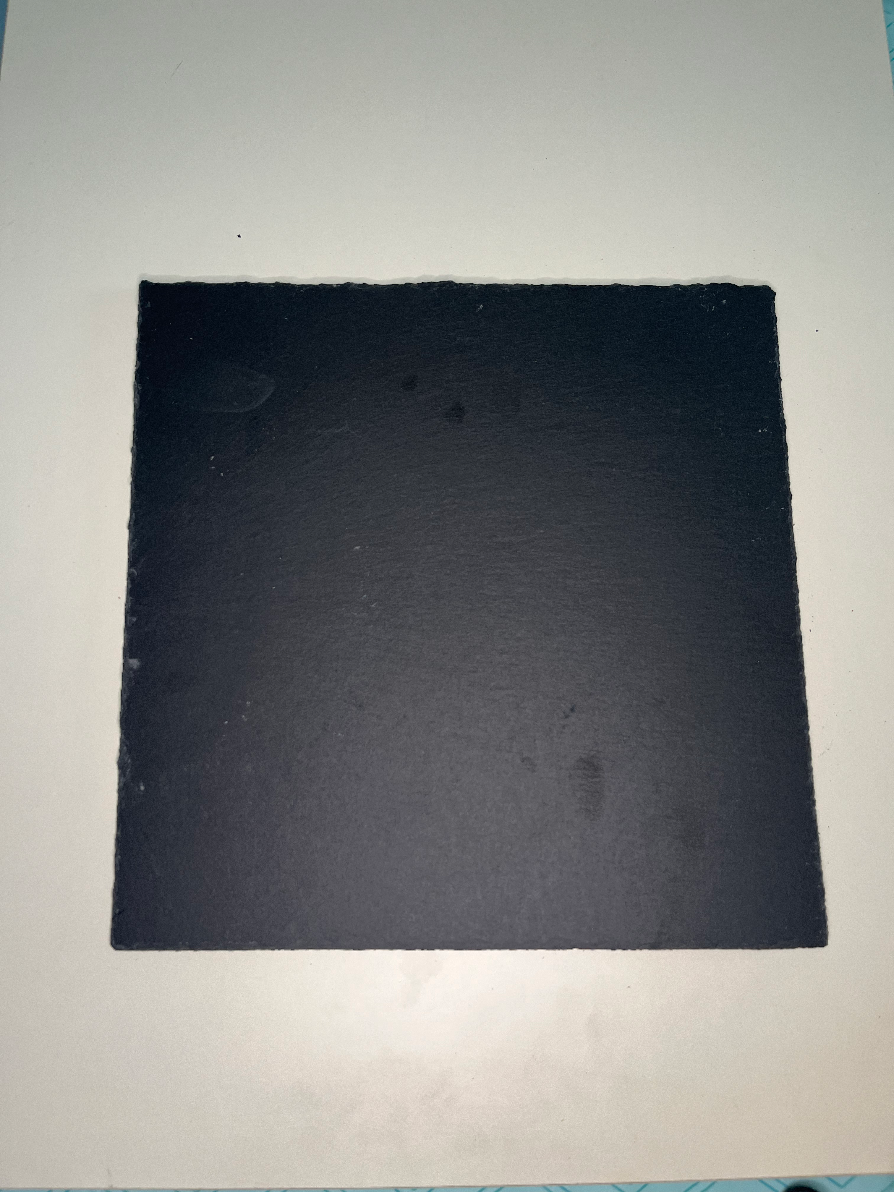Plateau carre ardoise personnalisé 25x25
