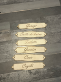 Plaque de portes