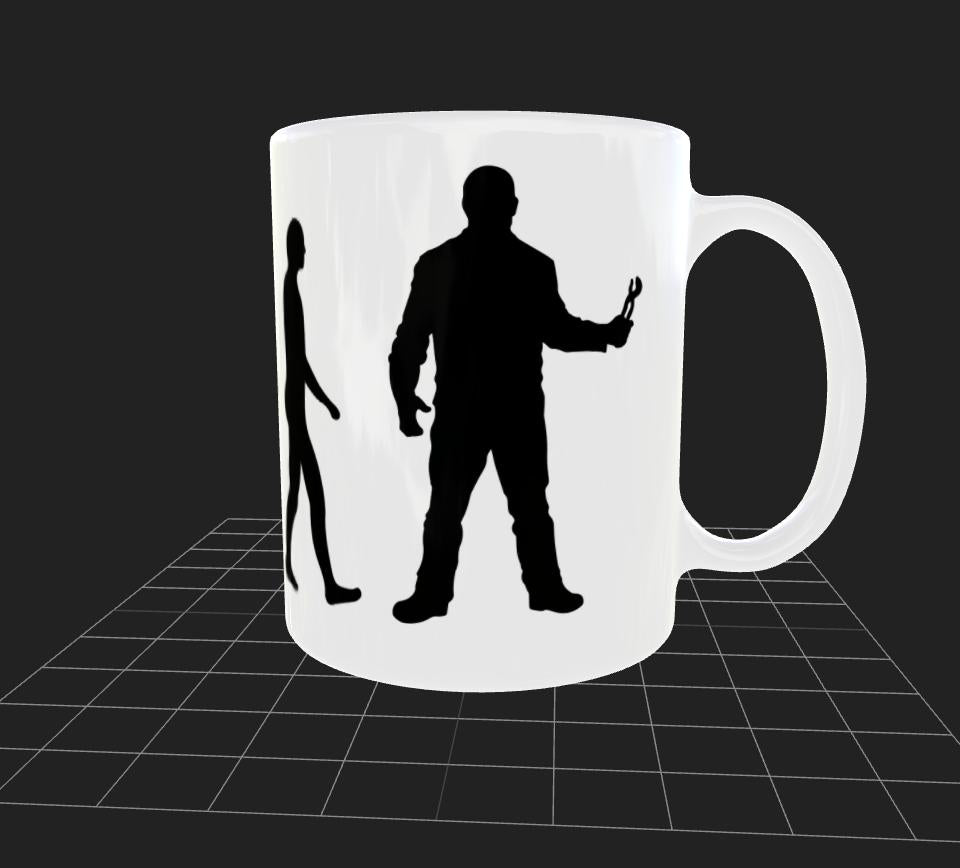 Mug 'Mécanique' Design Élégant et Finition de Haute Qualité Idéale pour les Collectionneurs ou Cadeau Unique