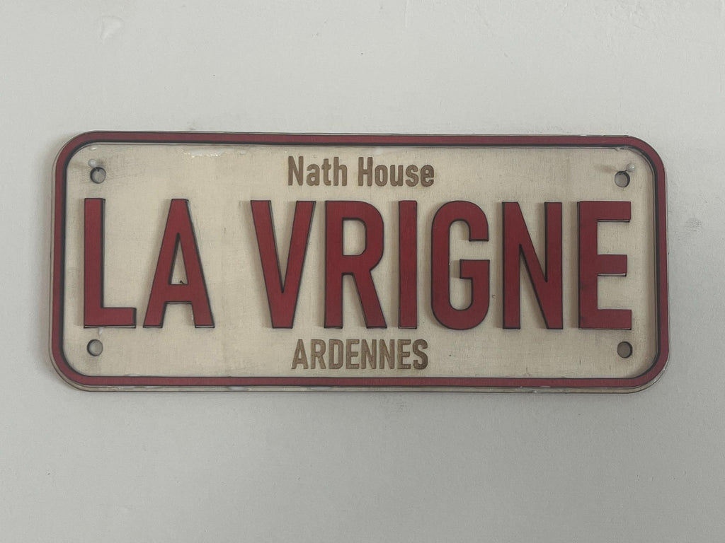 Plaque US en Bois