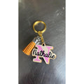 Porte clé Bois Initial et Prénom