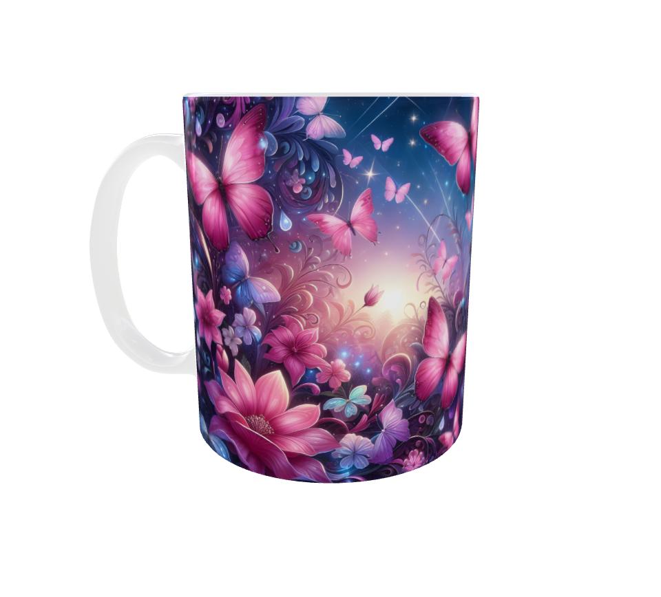 Mug 'Papillon' Design Élégant et Finition de Haute Qualité Idéale pour les Collectionneurs ou Cadeau Unique