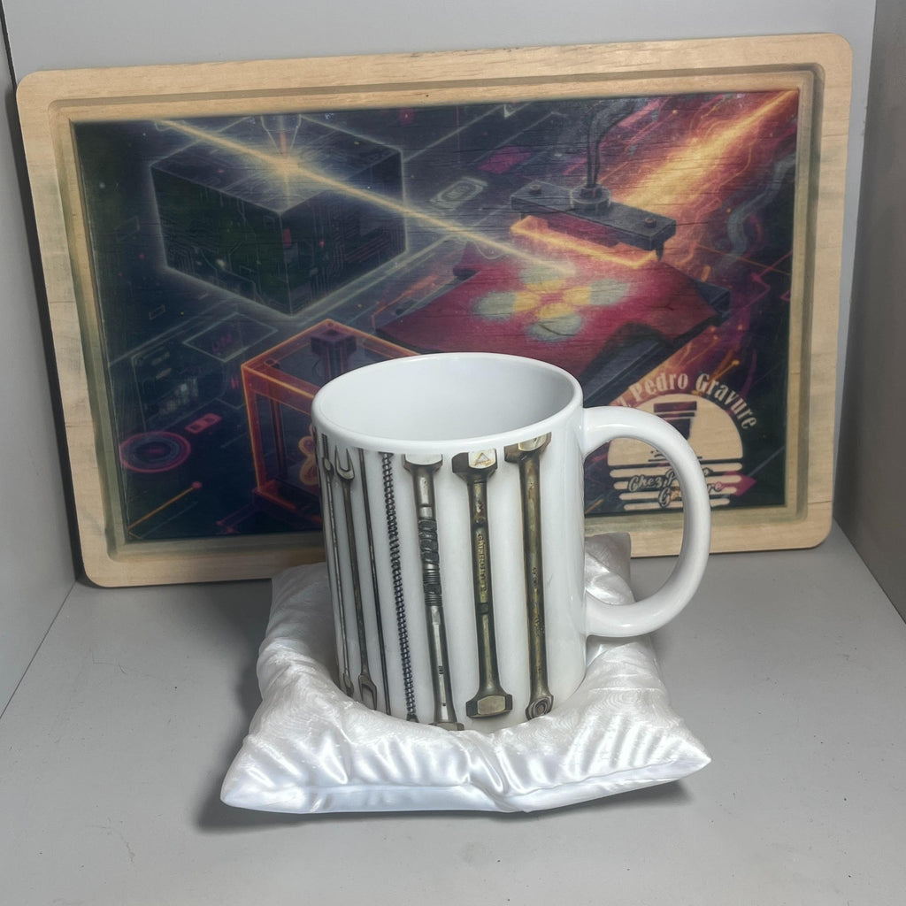 Mug 'Mécanique' Design Élégant et Finition de Haute Qualité Idéale pour les Collectionneurs ou Cadeau Unique