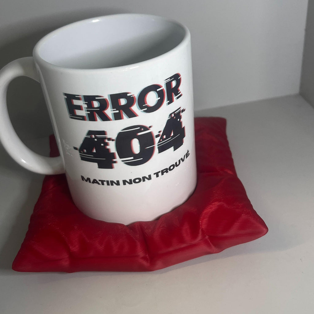 Mug Argent 'Erreur 404' Design Élégant et Finition de Haute Qualité Idéale pour les Collectionneurs ou Cadeau Unique