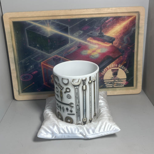 Mug 'Mécanique' Design Élégant et Finition de Haute Qualité Idéale pour les Collectionneurs ou Cadeau Unique